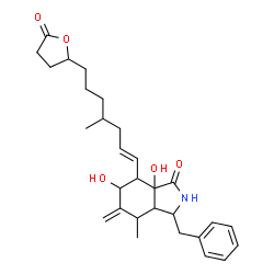 ChemSpider 2D Image | Dihydrocytochalasin B g-Lactone | C29H39NO5