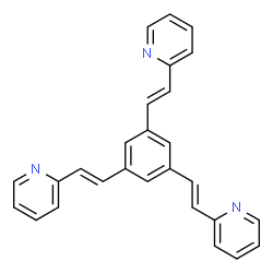 ChemSpider 2D Image | 2,2',2''-[Benzene-1,3,5-triyltri(E)-2,1-ethenediyl]tripyridine | C27H21N3