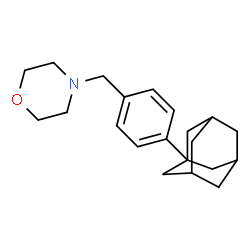 ChemSpider 2D Image | 4-[4-(1-Adamantyl)benzyl]morpholine | C21H29NO