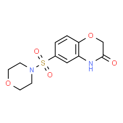 ChemSpider 2D Image | 6-(4-Morpholinylsulfonyl)-2H-1,4-benzoxazin-3(4H)-one | C12H14N2O5S