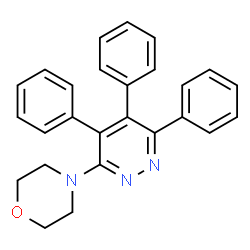 ChemSpider 2D Image | 4-(4,5,6-Triphenyl-3-pyridazinyl)morpholine | C26H23N3O