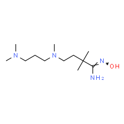 ChemSpider 2D Image | (1Z)-4-{[3-(Dimethylamino)propyl](methyl)amino}-N'-hydroxy-2,2-dimethylbutanimidamide | C12H28N4O