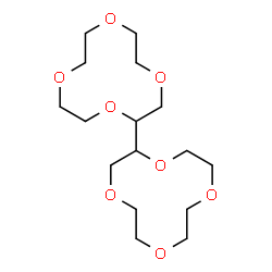 ChemSpider 2D Image | 2,2'-Bi(1,4,7,10-tetraoxacyclododecane) | C16H30O8