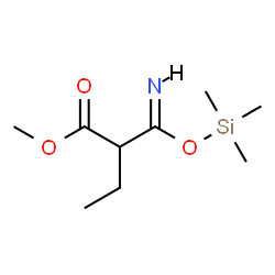 ChemSpider 2D Image | Methyl 2-{(Z)-imino[(trimethylsilyl)oxy]methyl}butanoate | C9H19NO3Si