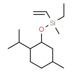 ChemSpider 2D Image | Ethyl[(2-isopropyl-5-methylcyclohexyl)oxy]methyl(vinyl)silane | C15H30OSi