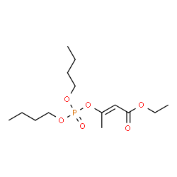 ChemSpider 2D Image | Ethyl (2E)-3-[(dibutoxyphosphoryl)oxy]-2-butenoate | C14H27O6P