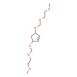 ChemSpider 2D Image | 3,5-Bis[(2-methoxyethoxy)methoxy]cyclopentene | C13H24O6