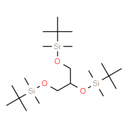 ChemSpider 2D Image | Propane, 1,2,3-tris[(tert-butyldimethylsilyl)oxy]- | C21H50O3Si3
