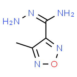 ChemSpider 2D Image | 4-Methyl-1,2,5-oxadiazole-3-carbohydrazonamide | C4H7N5O
