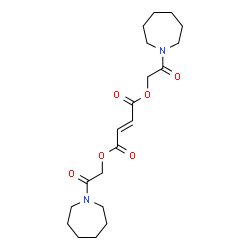 ChemSpider 2D Image | Bis[2-(1-azepanyl)-2-oxoethyl] (2E)-2-butenedioate | C20H30N2O6