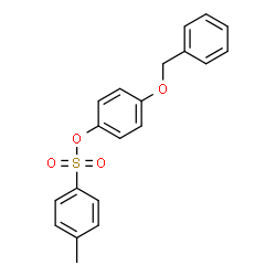 ChemSpider 2D Image | 4-(Benzyloxy)phenyl 4-methylbenzenesulfonate | C20H18O4S