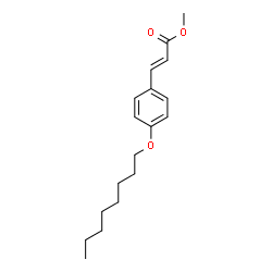 ChemSpider 2D Image | Methyl (2E)-3-[4-(octyloxy)phenyl]acrylate | C18H26O3