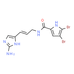 ChemSpider 2D Image | Oroidin | C11H11Br2N5O