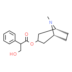 ChemSpider 2D Image | (1R,5R)-8-Methyl-8-azabicyclo[3.2.1]oct-3-yl tropate | C17H23NO3