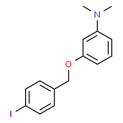 ChemSpider 2D Image | 3-[(4-Iodobenzyl)oxy]-N,N-dimethylaniline | C15H16INO