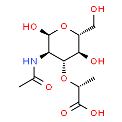 ChemSpider 2D Image | N-acetyl-alpha-muramic acid | C11H19NO8