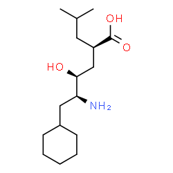 ChemSpider 2D Image | 5-AMINO-6-CYCLOHEXYL-4-HYDROXY-2-ISOBUTYL-HEXANOIC ACID | C16H31NO3