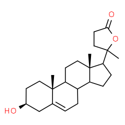ChemSpider 2D Image | (3beta,8xi,9xi,14xi,17xi,20xi)-3-Hydroxy-20,24-epoxychol-5-en-24-one | C24H36O3