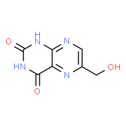 ChemSpider 2D Image | 6-(Hydroxymethyl)-2,4(1H,3H)-pteridinedione | C7H6N4O3
