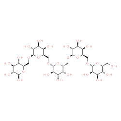 ChemSpider 2D Image | beta-D-Gulopyranosyl-(1->6)-beta-D-galactopyranosyl-(1->6)-beta-D-galactopyranosyl-(1->6)-beta-D-galactopyranosyl-(1->6)-beta-D-glucopyranose | C30H52O26