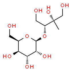 ChemSpider 2D Image | (2R,3S)-1,3,4-Trihydroxy-3-methyl-2-butanyl beta-D-gulopyranoside | C11H22O9