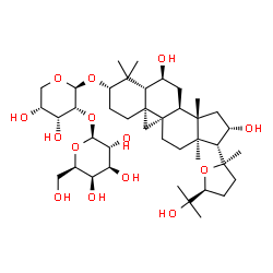 ChemSpider 2D Image | (3beta,6alpha,9beta,16beta,20R,24S)-6,16,25-Trihydroxy-20,24-epoxy-9,19-cyclolanostan-3-yl 2-O-beta-D-galactopyranosyl-beta-D-ribopyranoside | C41H68O14