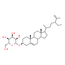 ChemSpider 2D Image | (3beta,8xi,9xi,14xi,17xi,20xi,24xi)-Stigmasta-5,25-dien-3-yl beta-D-allopyranoside | C35H58O6