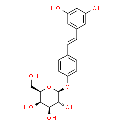 ChemSpider 2D Image | 4-[(E)-2-(3,5-Dihydroxyphenyl)vinyl]phenyl beta-D-galactopyranoside | C20H22O8
