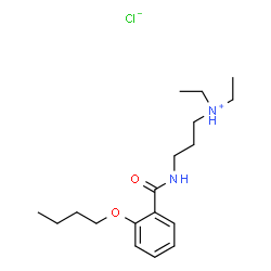 ChemSpider 2D Image | 3-[(2-BUTOXYBENZOYL)AMINO]PROPYL-DIETHYL-AZANIUM CHLORIDE | C18H31ClN2O2