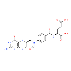 ChemSpider 2D Image | 10-formyltetrahydrofolic acid | C20H23N7O7