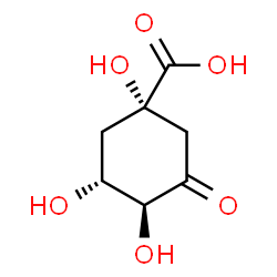 ChemSpider 2D Image | (1S,3R,4S)-1,3,4-Trihydroxy-5-oxocyclohexanecarboxylic acid | C7H10O6