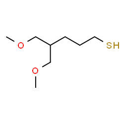 ChemSpider 2D Image | 5-Methoxy-4-(methoxymethyl)-1-pentanethiol | C8H18O2S