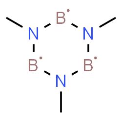 ChemSpider 2D Image | 1,3,5-Trimethyl-2,4,6-borazinetriyl | C3H9B3N3