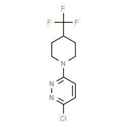 ChemSpider 2D Image | 3-Chloro-6-[4-(trifluoromethyl)-1-piperidinyl]pyridazine | C10H11ClF3N3