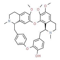 ChemSpider 2D Image | (1beta)-6,6',7-Trimethoxy-2,2'-dimethylberbaman-12-ol | C37H40N2O6