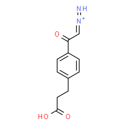 ChemSpider 2D Image | {2-[4-(2-Carboxyethyl)phenyl]-2-oxoethylidene}diazenium | C11H11N2O3