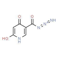ChemSpider 2D Image | 1-[(6-Hydroxy-4-oxo-1,4-dihydro-3-pyridinyl)carbonyl]-1,2-triazadien-2-ium | C6H5N4O3