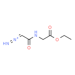 ChemSpider 2D Image | Ethyl N-(diazeniumylideneacetyl)glycinate | C6H10N3O3