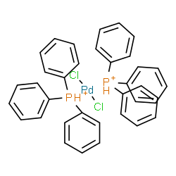 ChemSpider 2D Image | dichloropalladium; triphenylphosphonium | C36H32Cl2P2Pd