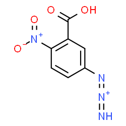 ChemSpider 2D Image | 1-(3-Carboxy-4-nitrophenyl)-1,2-triazadien-2-ium | C7H5N4O4