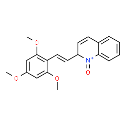 ChemSpider 2D Image | 1-Oxo-2-[(E)-2-(2,4,6-trimethoxyphenyl)vinyl]-1,2-dihydroquinolinium | C20H20NO4