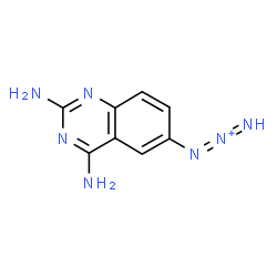 ChemSpider 2D Image | 1-(2,4-Diamino-6-quinazolinyl)-1,2-triazadien-2-ium | C8H8N7