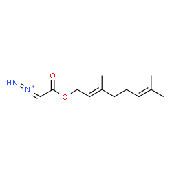 ChemSpider 2D Image | (2-{[(2E)-3,7-Dimethyl-2,6-octadien-1-yl]oxy}-2-oxoethylidene)diazenium | C12H19N2O2