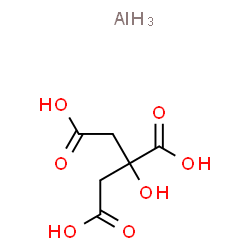 ChemSpider 2D Image | Aluminium - 2-hydroxy-1,2,3-propanetricarboxylic acid (1:1) | C6H8AlO7