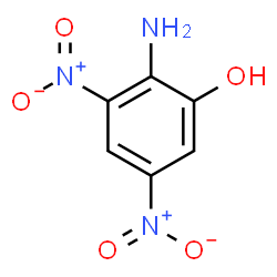 ChemSpider 2D Image | 2-Amino-3,5-dinitrophenol | C6H5N3O5