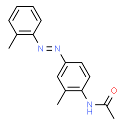 ChemSpider 2D Image | N-{2-Methyl-4-[(E)-(2-methylphenyl)diazenyl]phenyl}acetamide | C16H17N3O