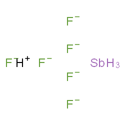 ChemSpider 2D Image | antimony; hydron; hexafluoride | HF6Sb