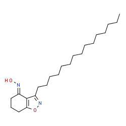 ChemSpider 2D Image | 3-pentadecyl-4,5,6,7-tetrahydrobenzo[d]isoxazol-4-one oxime | C22H38N2O2