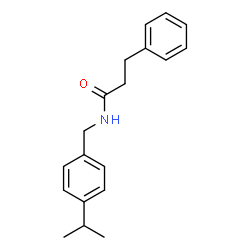 ChemSpider 2D Image | N-(4-Isopropylbenzyl)-3-phenylpropanamide | C19H23NO