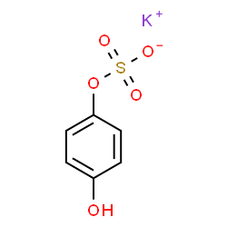 ChemSpider 2D Image | Potassium 4-hydroxyphenyl sulfate | C6H5KO5S